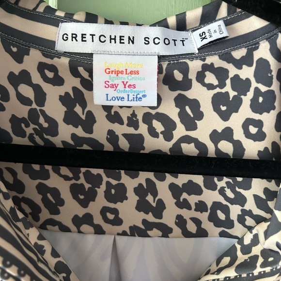 Gretchen Scott Designs Everywhere Ovalicous Animal Print Dress XS - Picture 3 of 8